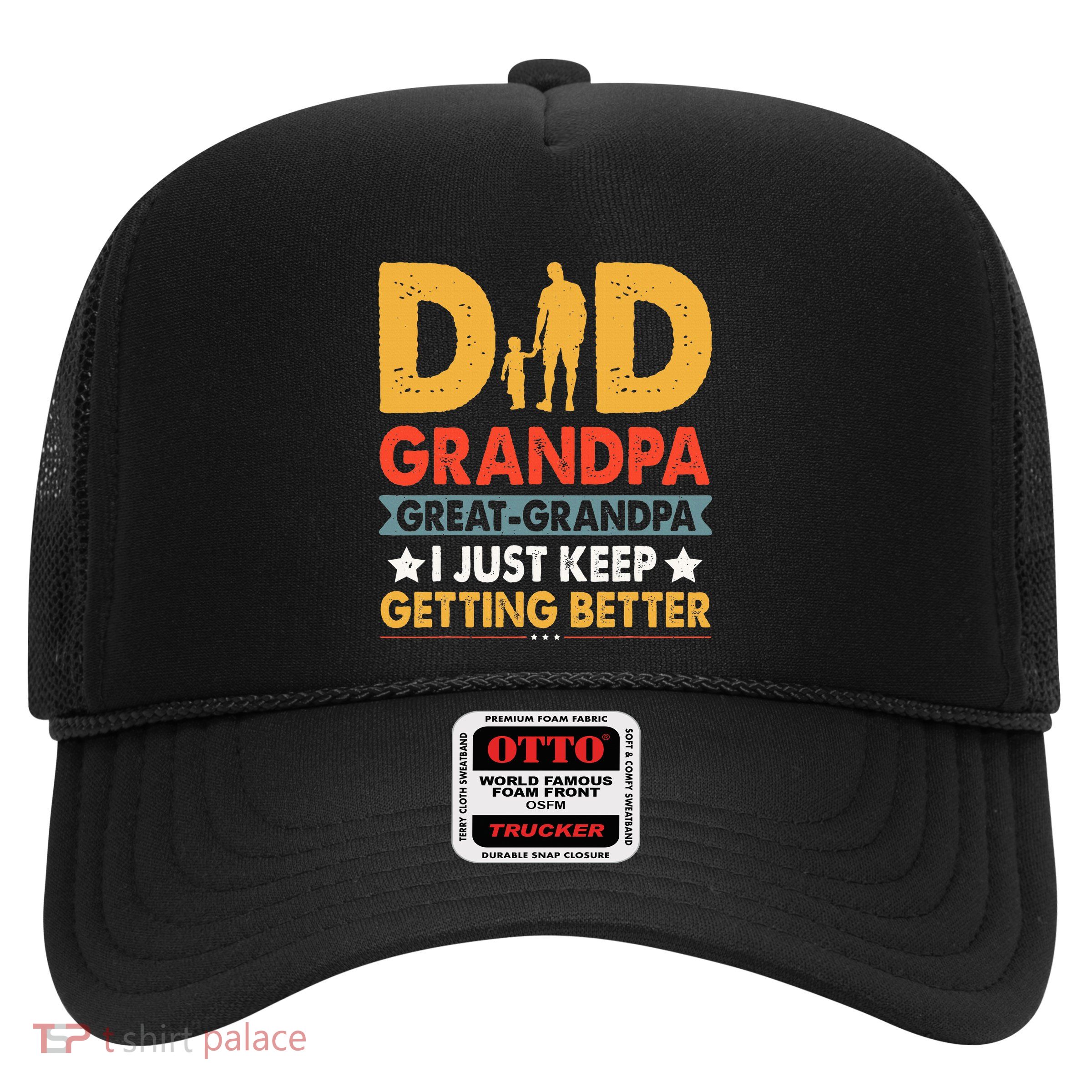 Funny Great Grandpa For Fathers Day Dad From Son Daughter Trucker Hat