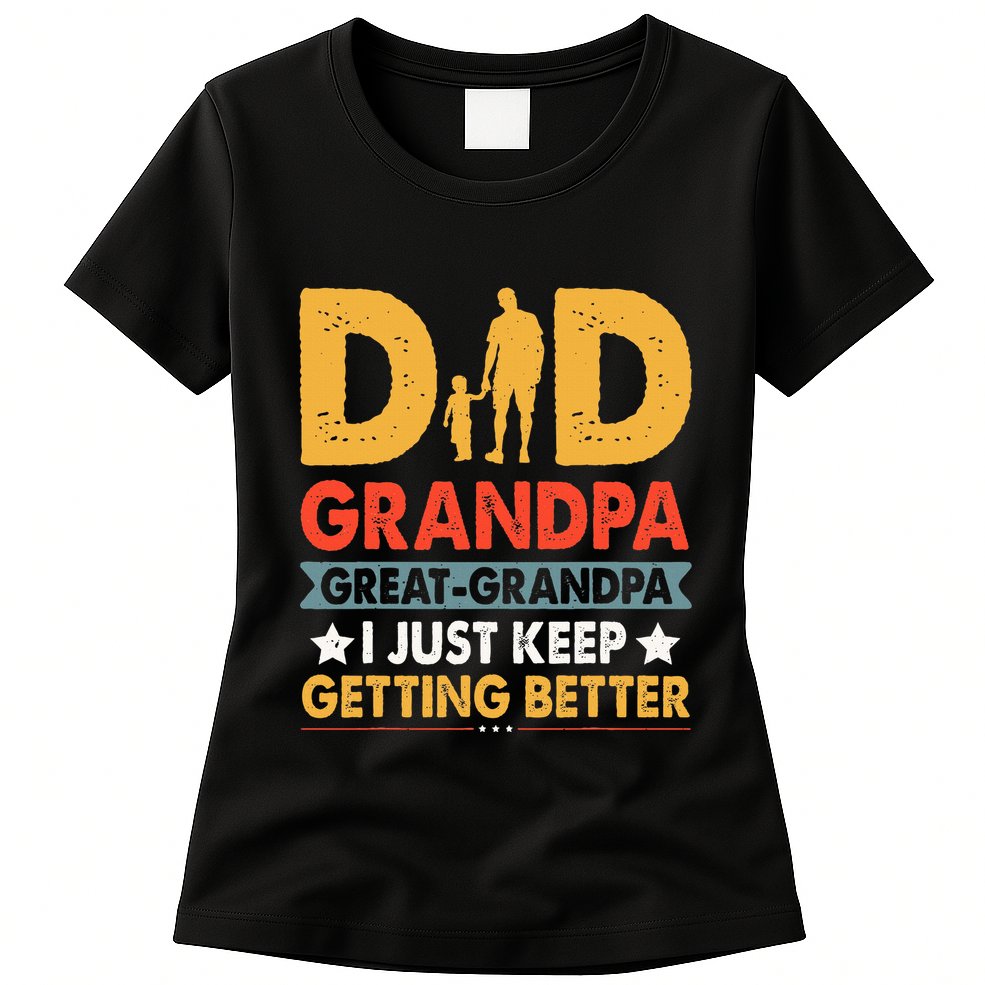 Funny Great Grandpa For Fathers Day Dad From Son Daughter Womens T-Shirt
