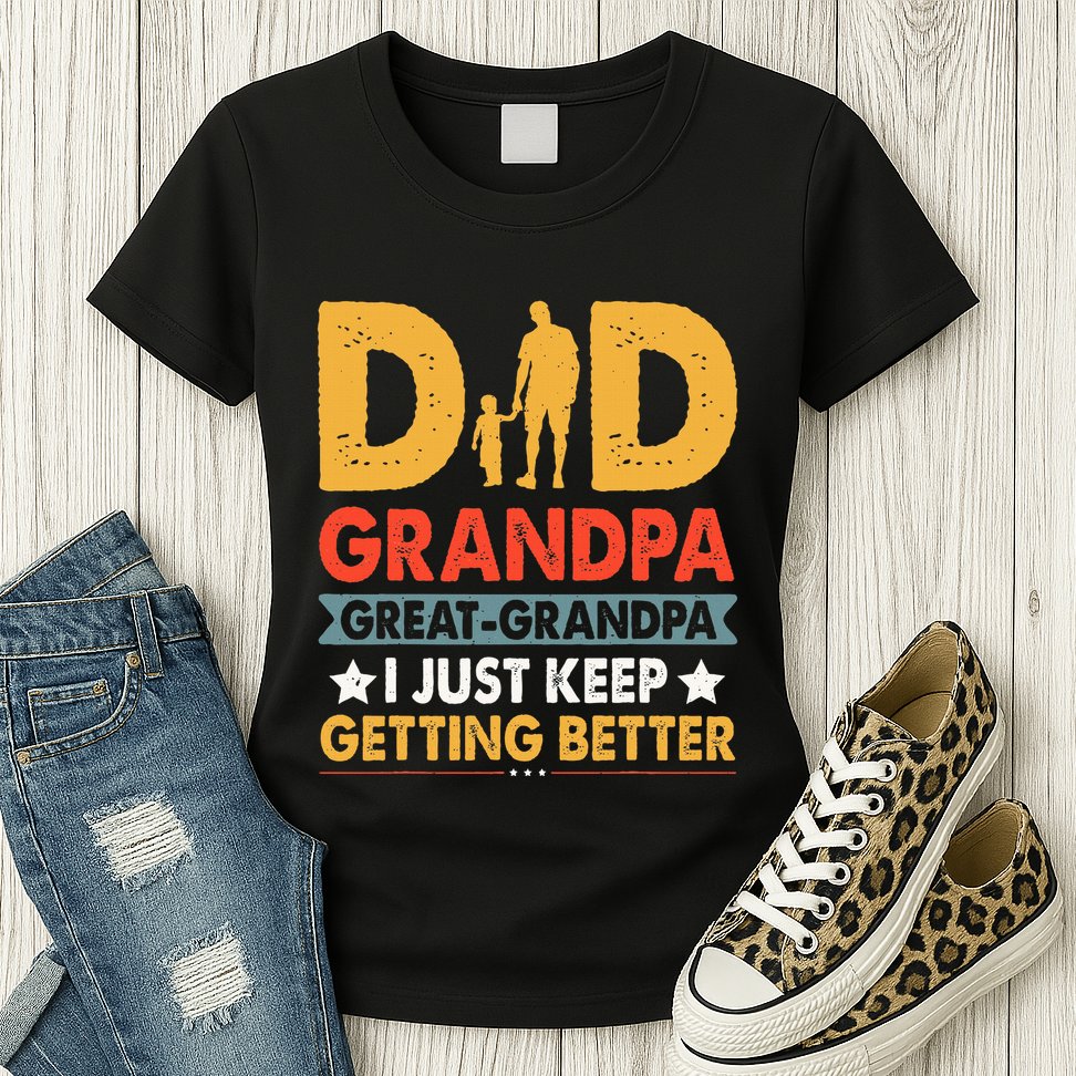 Funny Great Grandpa For Fathers Day Dad From Son Daughter Womens T-Shirt