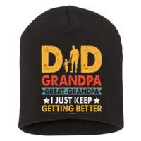 Funny Great Grandpa For Fathers Day Dad From Son Daughter Short Acrylic Beanie