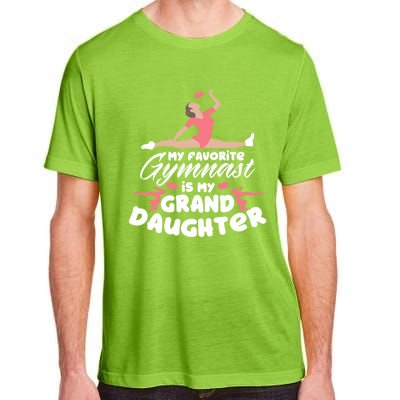 Favorite Gymnast Granddaughter Gymnastics Grandma Cute Gift Adult ChromaSoft Performance T-Shirt