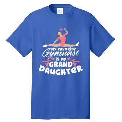 Favorite Gymnast Granddaughter Gymnastics Grandma Cute Gift Tall T-Shirt