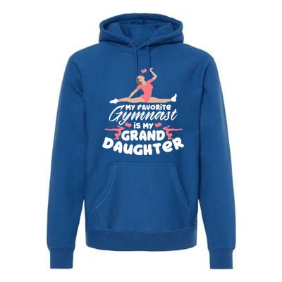 Favorite Gymnast Granddaughter Gymnastics Grandma Cute Gift Premium Hoodie