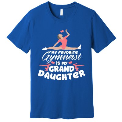 Favorite Gymnast Granddaughter Gymnastics Grandma Cute Gift Premium T-Shirt