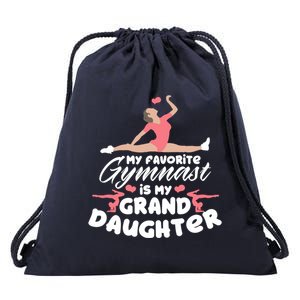 Favorite Gymnast Granddaughter Gymnastics Grandma Cute Gift Drawstring Bag