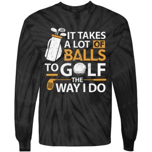 Funny Golf Golfer Golf Lover Gag Tees for Dad Tie-Dye Long Sleeve Shirt