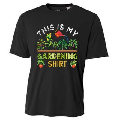 Funny Gardener Gift Plants Lover This Is My Gardening Cooling Performance Crew T-Shirt