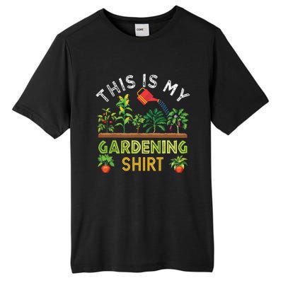 Funny Gardener Gift Plants Lover This Is My Gardening Tall Fusion ChromaSoft Performance T-Shirt