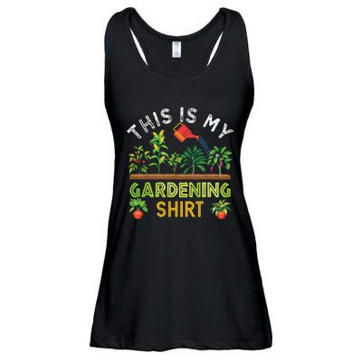 Funny Gardener Gift Plants Lover This Is My Gardening Ladies Essential Flowy Tank