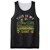 Funny Gardener Gift Plants Lover This Is My Gardening Mesh Reversible Basketball Jersey Tank