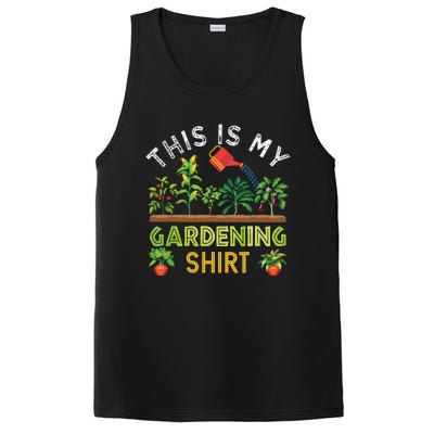 Funny Gardener Gift Plants Lover This Is My Gardening PosiCharge Competitor Tank