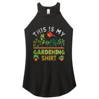 Funny Gardener Gift Plants Lover This Is My Gardening Women's Perfect Tri Rocker Tank