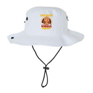 First Grade Gobble Squad Cute Turkey Thanksgiving Teacher Funny Gift Legacy Cool Fit Booney Bucket Hat