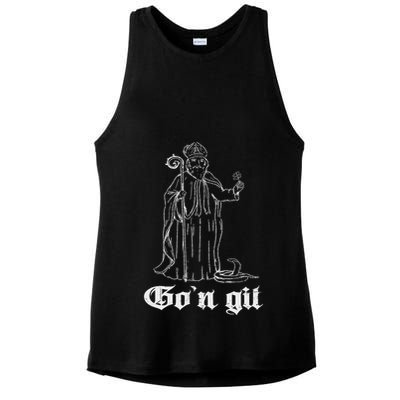 Funny GoN Git St Patrick Ladies PosiCharge Tri-Blend Wicking Tank