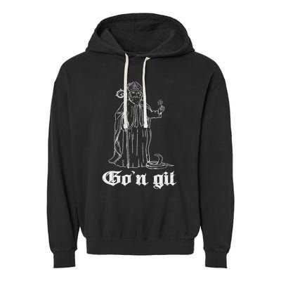 Funny GoN Git St Patrick Garment-Dyed Fleece Hoodie