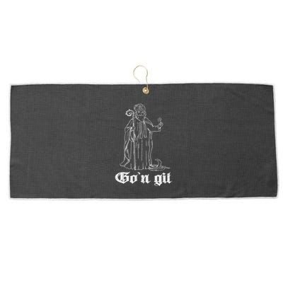 Funny GoN Git St Patrick Large Microfiber Waffle Golf Towel