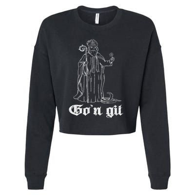 Funny GoN Git St Patrick Cropped Pullover Crew
