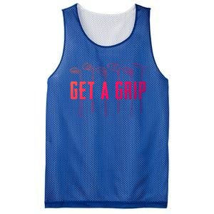 Funny Golfer Golfing Golf Get A Grip Golf Gift Mesh Reversible Basketball Jersey Tank