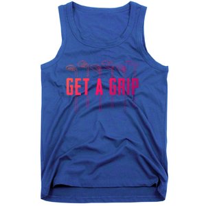 Funny Golfer Golfing Golf Get A Grip Golf Gift Tank Top