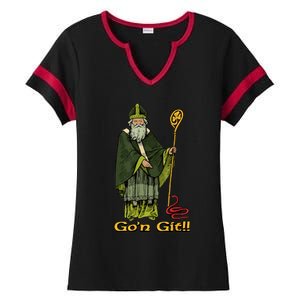 Funny GoN Git St Patrick Ladies Halftime Notch Neck Tee