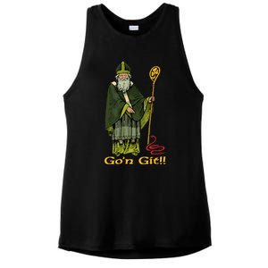 Funny GoN Git St Patrick Ladies PosiCharge Tri-Blend Wicking Tank