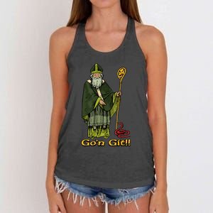 Funny GoN Git St Patrick Women's Knotted Racerback Tank