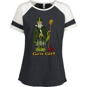 Funny GoN Git St Patrick Enza Ladies Jersey Colorblock Tee