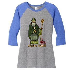 Funny GoN Git St Patrick Women's Tri-Blend 3/4-Sleeve Raglan Shirt