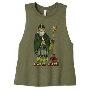 Funny GoN Git St Patrick Women's Racerback Cropped Tank