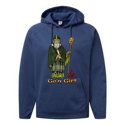 Funny GoN Git St Patrick Performance Fleece Hoodie