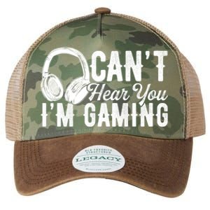 Funny Gamer Gaming Retro Headset Can't Hear You I'm Gaming Meaningful Gift Legacy Tie Dye Trucker Hat