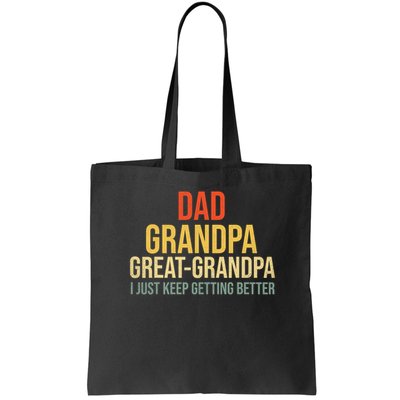 Funny Great Grandpa For Fathers Day Bag