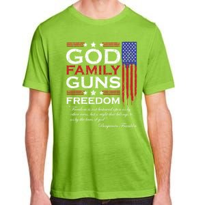 Family God Guns And Freedom Christian Maga 2020 Trump Gift Adult ChromaSoft Performance T-Shirt