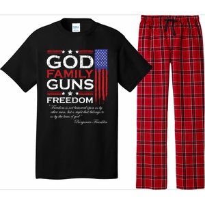 Family God Guns And Freedom Christian Maga 2020 Trump Gift Pajama Set