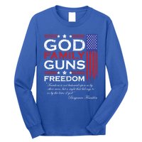 Family God Guns And Freedom Christian Maga 2020 Trump Gift Long Sleeve Shirt