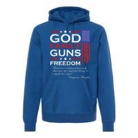 Family God Guns And Freedom Christian Maga 2020 Trump Gift Premium Hoodie