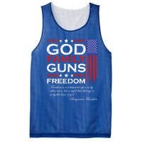 Family God Guns And Freedom Christian Maga 2020 Trump Gift Mesh Reversible Basketball Jersey Tank