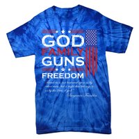 Family God Guns And Freedom Christian Maga 2020 Trump Gift Tie-Dye T-Shirt