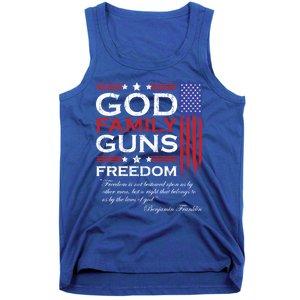 Family God Guns And Freedom Christian Maga 2020 Trump Gift Tank Top