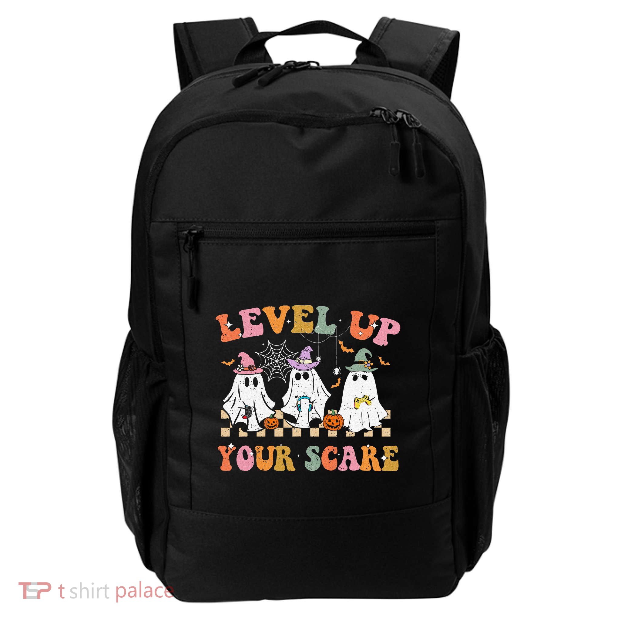Funny Gamer Ghost For Video Game Lovers Halloween Gaming Daily Commute Backpack