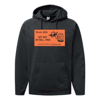 Freddie Gibbs Get Out Of Hell Free Performance Fleece Hoodie