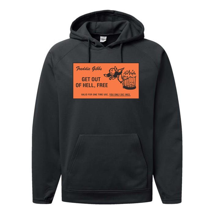 Freddie Gibbs Get Out Of Hell Free Performance Fleece Hoodie