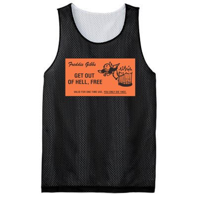 Freddie Gibbs Get Out Of Hell Free Mesh Reversible Basketball Jersey Tank