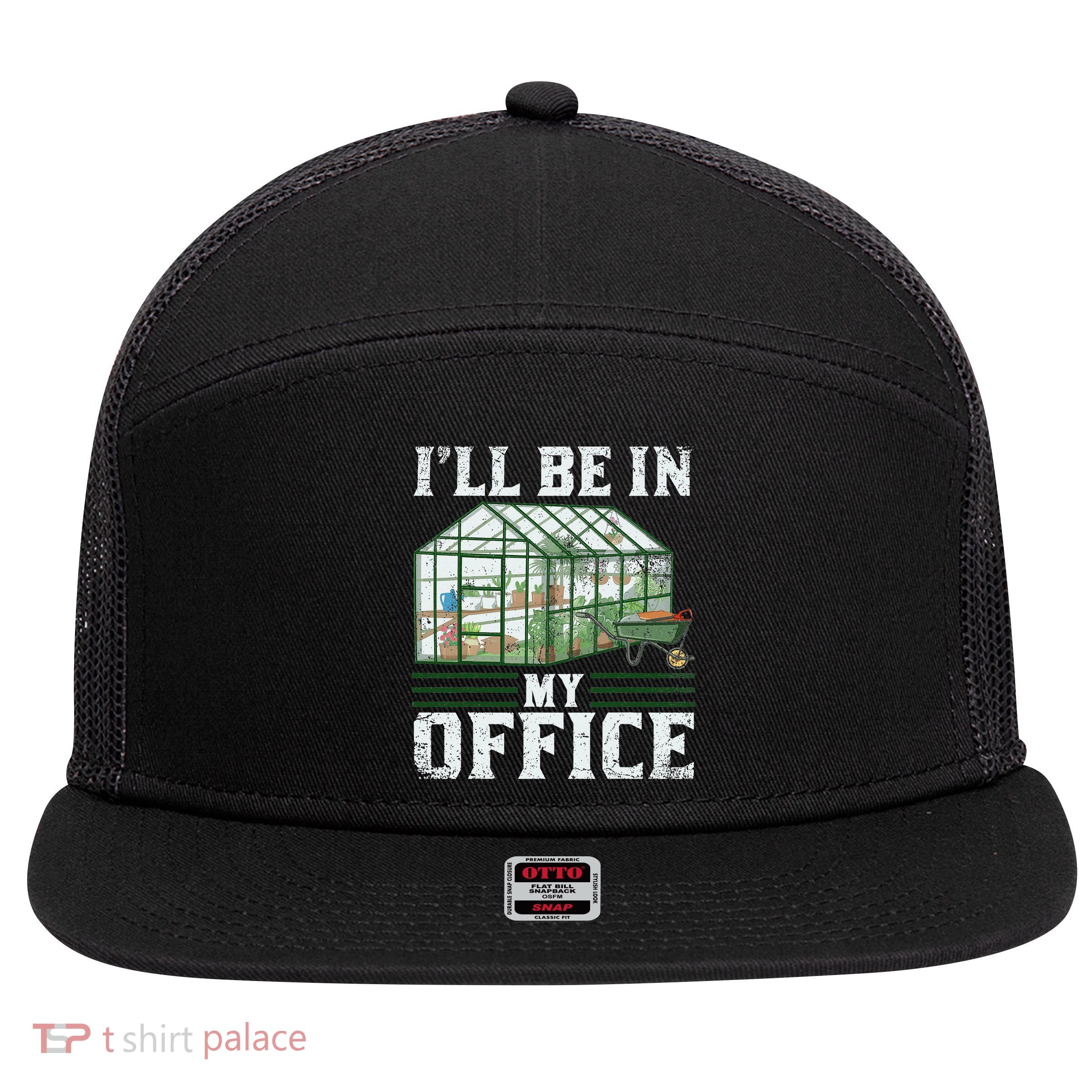 Funny Greenhouse Gardening Garden Plants Lover 7 Panel Mesh Trucker Snapback Hat