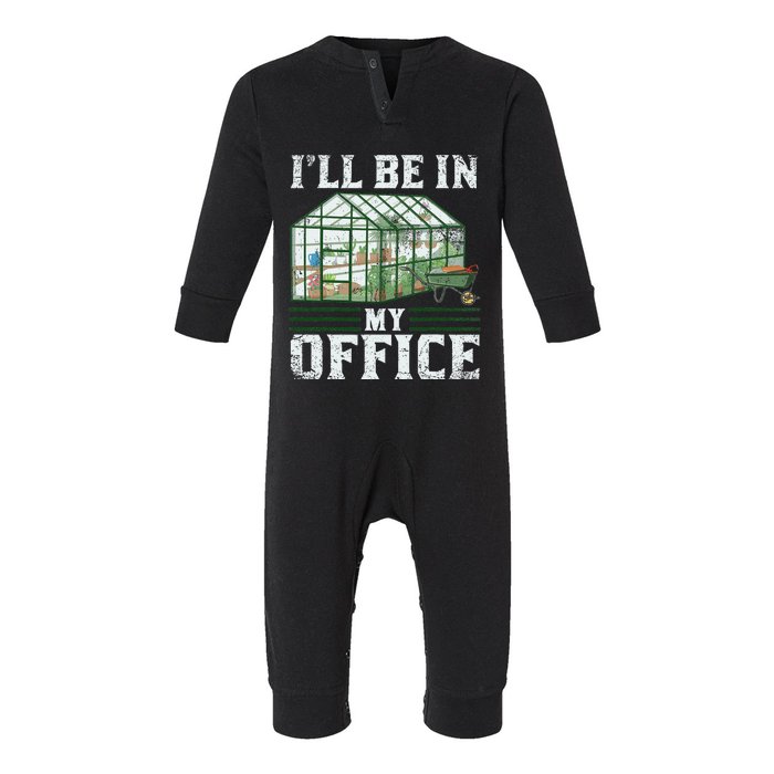 Funny Greenhouse Gardening Garden Plants Lover Infant Fleece One Piece