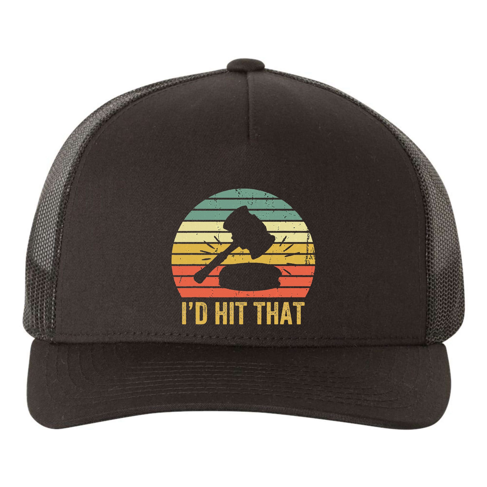 Funny Gavel Gift For Courtroom Judge Vintage Law Retro Yupoong Adult 5-Panel Trucker Hat