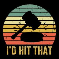 Funny Gavel Gift For Courtroom Judge Vintage Law Retro Tall T-Shirt