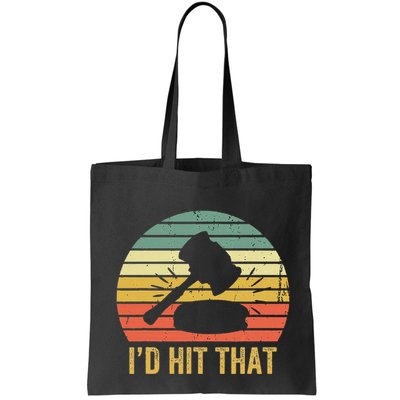 Funny Gavel Gift For Courtroom Judge Vintage Law Retro Bag