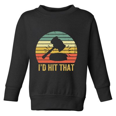 Funny Gavel Gift For Courtroom Judge Vintage Law Retro Toddler Sweatshirt