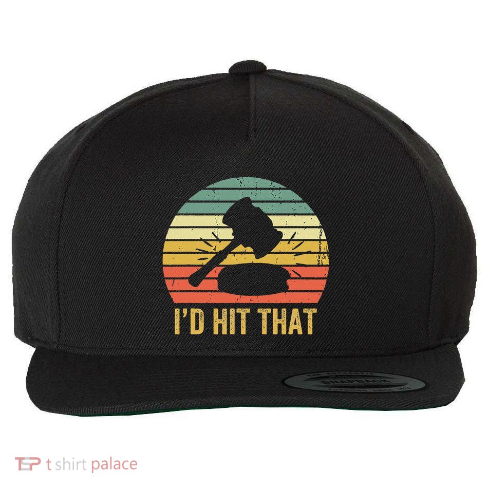 Funny Gavel Gift For Courtroom Judge Vintage Law Retro Wool Snapback Cap